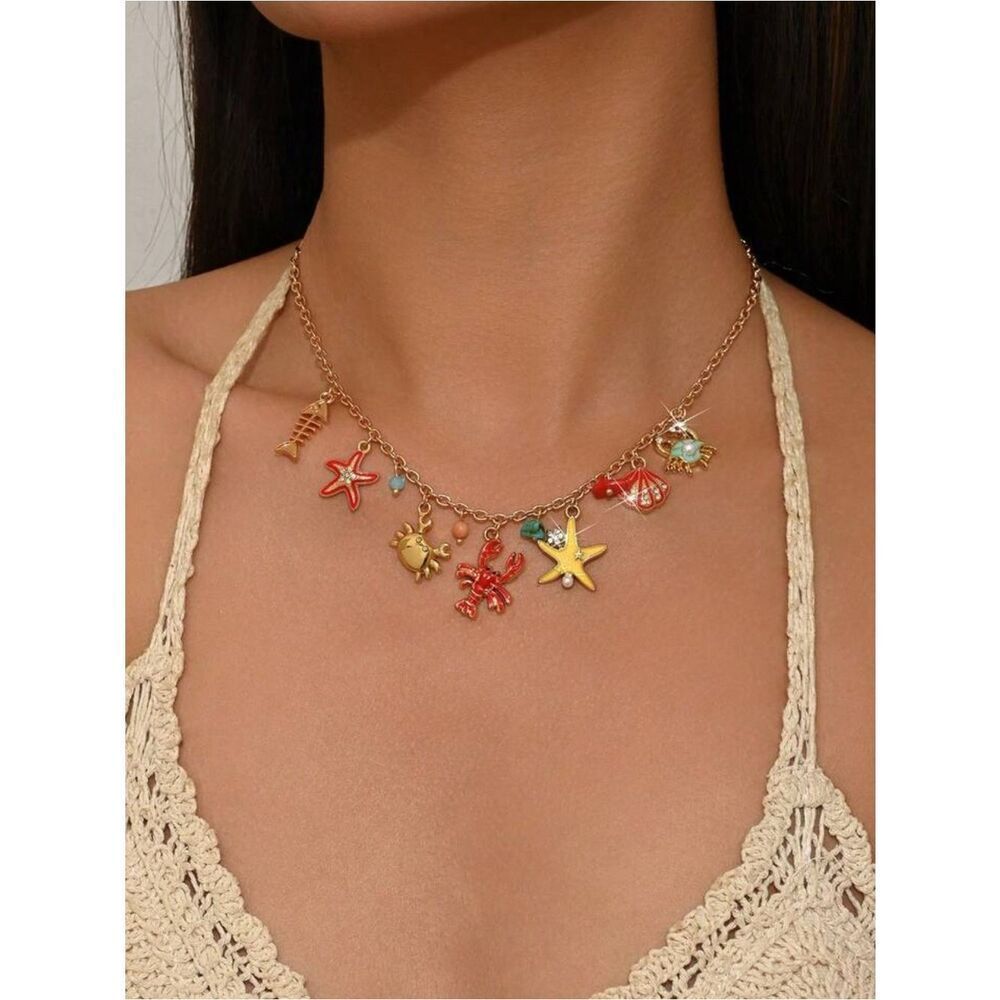 sea Charm Necklace A1687